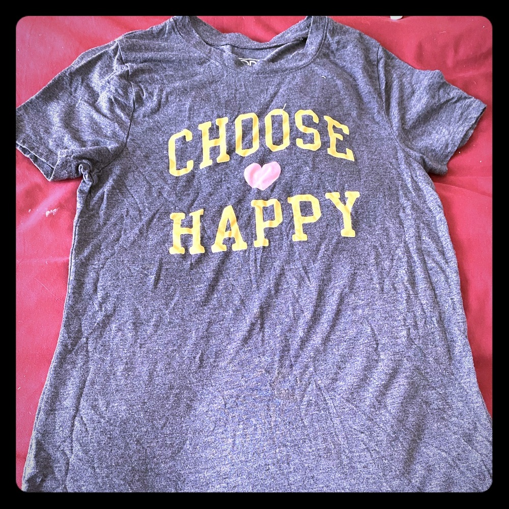 CHOOSE HAPPY” women’s Size M T-shirt